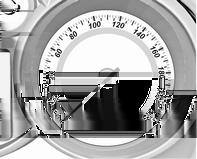 Ellenőrzőlámpák, műszerek Sebességmérő Kilométer-számláló A hordozható hamutartó a pohártartókban