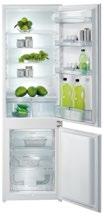 NRKI4181E1 hűtőszekrény űrtatalom: 183 hűtőtér, 86 fagyasztótér, NoFrost rendszer a fagyasztótérben, CrispZone zöldség rekesz páratartalom szabályozással, elektronikus vezérlés, LED csík világítás,