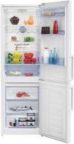 NO Frost alulfagyasztós kombinált hűtőszekrény hagyományos hűtési rendszer, 292 es (hűtőtér: 197 + fagyasztótér: 95 ), 3 üvegpolc, 3 ajtórekesz, palacktároló, fehér szín méret: 185,3 x 59,5 x 60 cm