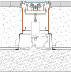 Midi Maxi D A keret átmérője Betonba szerelhető modell 220 mm 270 mm Burkolatra szerelhető modell 240 mm 290 mm H Teljes szerelési magasság 450 mm 450 mm A Fényvető magassága Aszimmetrikus modell:
