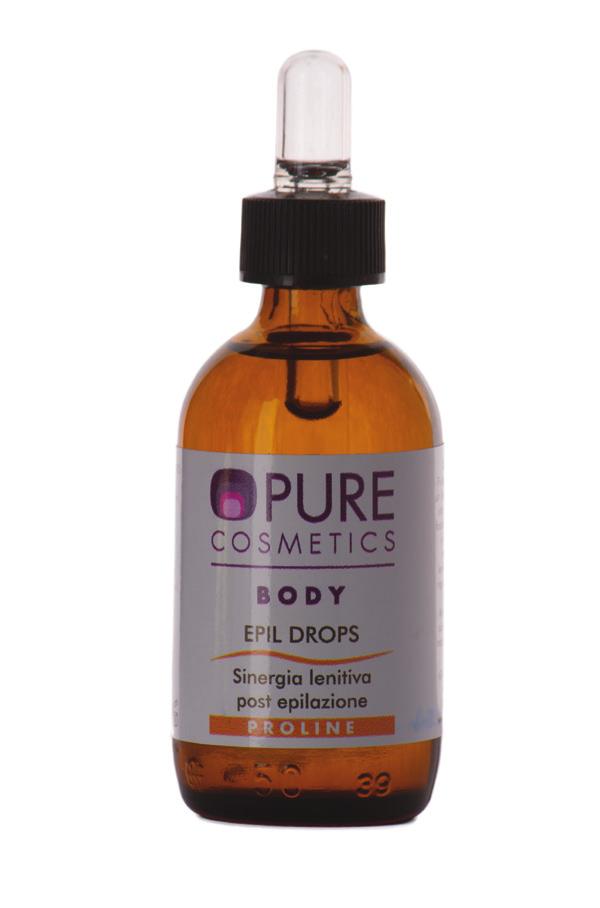 TGPR084 PROLINE EPIL DROPS (prolin bőrnyugtató szinergia szőrtelenítéshez) 50 ml Lipofil folyadék, mely frakcionált desztillációval kinyert illóolajokat tartalmaz.