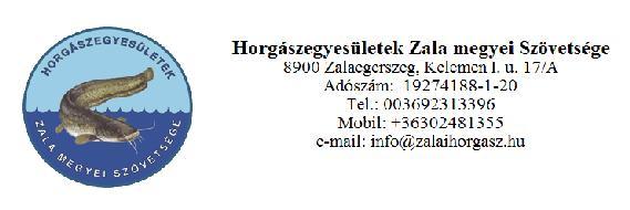 A HORGÁSZEGYESÜLETEK ZALA MEGYEI SZÖVETSÉGE ALAPSZABÁLYA EGYSÉGES SZERKEZETŰ HEZMSZ ALAPSZABÁLY, 2017.04.23.