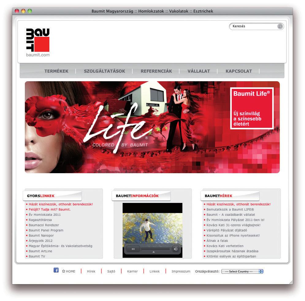 Baumit INFO: Tovbbi iformciók és szolgltatsok: www.baumit.