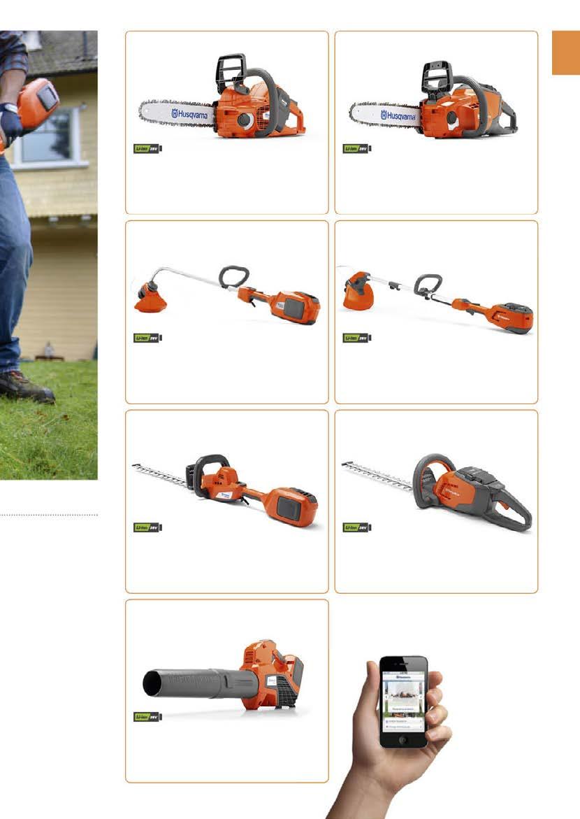 Új! HUSQVARNA 436Li 36 V, vezetőlemez: 35 25 cm, 4,0 kg (2,7 kg akkumulátor nélkül). Láncsebesség: 15 m / s. save üzemmód, kézre álló kezelőgombok. (Akkumulátor és töltő nélkül is rendelhető.