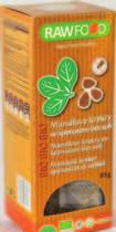 200 ml 2698Ft 13490 Ft/l 450 g 3511Ft Raw Food Bio Nyers Görög Olivabogyós kréker korianderrel, Indiai kréker Garam Masalaval és Mandula kréker