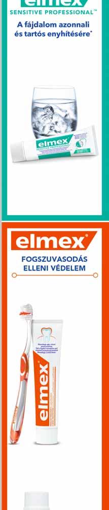 Elmex Sensitive Professional vagy Erózió elleni fogkrém 75 ml 18,65 /ml Prokudent elektromos fogkefe Prokudent Med elektromos fogkefe pótfej felnőtteknek 2 db 2