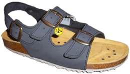 Méret: 35-48 DLB-400/02xx ESD Sandal / ESD Papucs DLB-400/03xx ESD Sanda with heel band / ESD Papucs sarokpánttal Footbed sandal blue, ESD, EN 347-1A, IEC 61340-5-1, Light safety sandal.