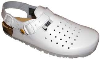 Méret: 35-47 DLB-400/04xx ESD Clog with heel band / ESD Klumpa sarokpánttal DLB-400/05xx ESD Clog with heel band / ESD Klumpa sarokpánttal Footbed clog with heel-band white, ESD, EN 347-1A, IEC