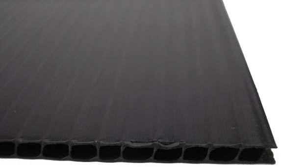 ESD CCP PRODUCTS / ESD CCP TERMÉKEK LABEPLAST SHEETS / LABEPLAST LAPOK Conductive Corrugated Polypropylene / Vezetőképes hullámcellás polipropilén Colour: Black Surface Resistance: < 10 6 Ohm