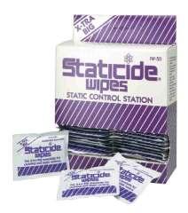 56 ESD CHEMICALS / ESD VEGYSZEREK IW-50 STATICE ESD Industrial Size Wipes / ESD Ipari átitatott kendő Identical solution as SW-12, but this wipe is better suited for larger cleaning and static