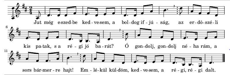 ... Az alább ismertetett ének szövege egy skót költő verse, amely 1788-ban született egy korábbi népdal dallamára. A dal világszerte ismert lett, és főleg újévkor éneklik.
