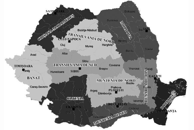 térfelfogások, terek, régiók romániában 261 A regionalizációs vitába nem csak politikai pártok szálltak be, hanem szakmai szervezetek is.
