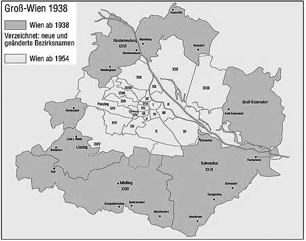 Ausztria közigazgatási térfelosztásának történeti átalakulása.