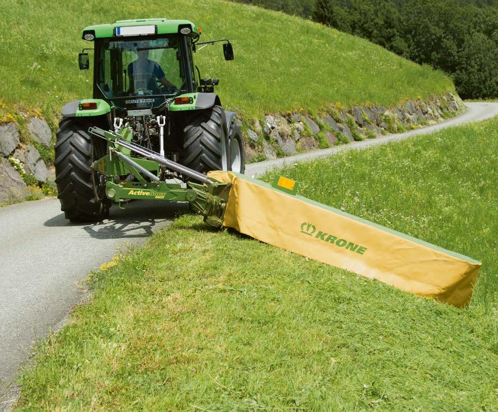 ActiveMow A lehető legjobb felszereltséggel Hatalmas kilengési tartomány, dimbes-dombos területen