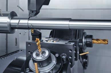 Journal n 0 1 2015 11 turn & mill komplett megmunkálás NTX Max. ø 65 mm-es komplex munkadarabok rúdmegmunkálása, alapkivitelben 52 mm; max. ø 200 mm-es tokmány. NTX 1000 Gyártóesztergálás 2.
