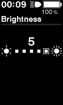 Brightness (háttérvilágítás fényerejének beállítása) < SC-E6010 > 1.