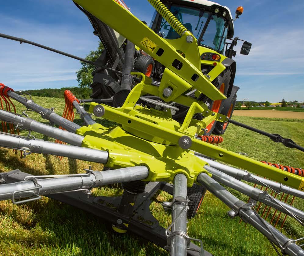 A CLAAS szilázs fogak elérik ezt a célt 9,5 mm-es vastagságukkal és a 10 -os szögnek köszönhetően.