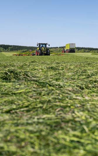 Az első rotor önbeálló kerekei optimális talajvédelmet nyújtanak. A hátsó rotor merev kerekei pedig stabilizálják a LINER-t dombos területeken.