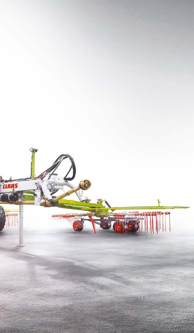 A CLAAS világa 04 Termékkínálat-áttekintés 06 Technológia profiknak 10 Rotorház 12 Fogtartó karok 14 Felhasználóbarát részletek 16 Szállítás az úton 18 Egyedi: Háromdimenziós talajvonal-követés a