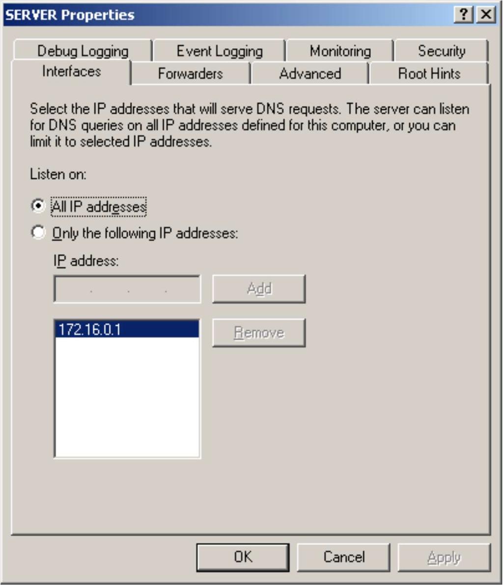 A DNS-kiszolgálónak nem kell feltétlenül minden csatolón