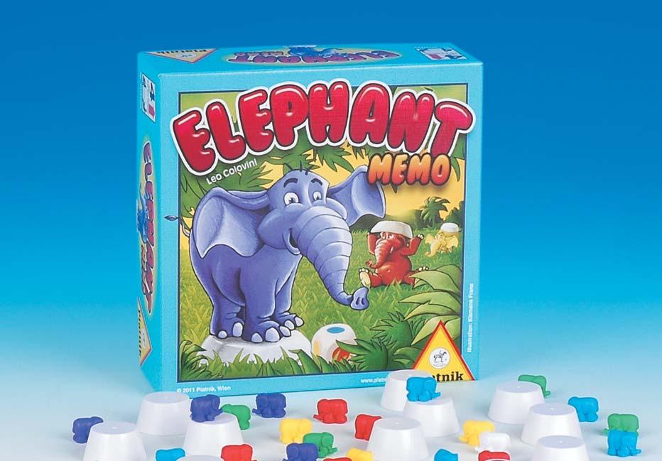 607196 4 Elephant Memo Az elefánt-bébik elbújtak a porondok alá és arra várnak, hogy megtalálják őket! Aki a legtöbb elefánt-bébit találja meg, az megnyeri a játékot!