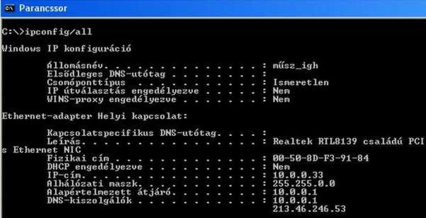Minden hálózati kártyát egy egyedi kód azonosít, amelynek neve MAC-cím (Media Access Control, közeghozzáférés-vezérlés).