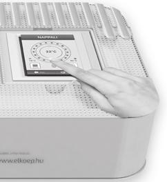 Az RF Touch az adatokat összehasonlítja a beállított hőmérsékleti értékkel, és szükség szerint utasítást ad a szelep elzárására vagy megnyitására.
