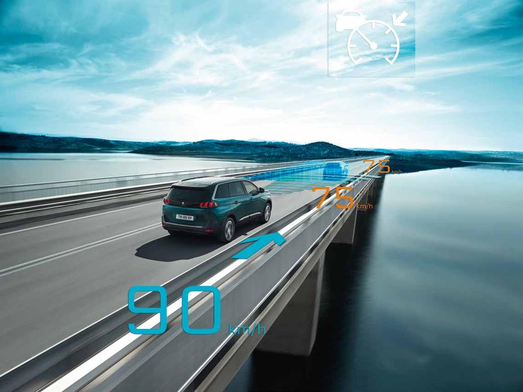 100% HIGH-TECH BIZTONSÁG A JÖVŐ MÁR VALÓSÁG Az új Peugeot 5008 SUV már szériában is első rangú biztonsági szolgáltatásokat kínál: az ütközések elnyelésére optimalizált karosszériafelépítés, 6