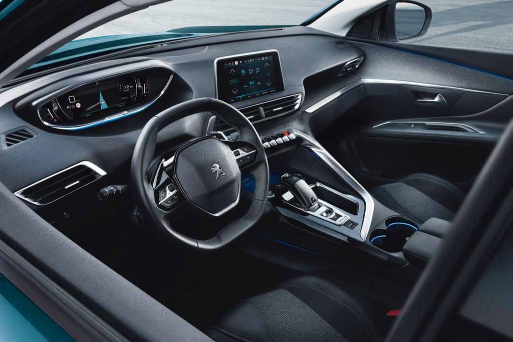 INTENZÍV VEZETÉSI ÉLMÉNY INTUITÍV KEZELŐSZERVEK Tegye próbára érzékszerveit, és a 100%-ig high-tech új Peugeot i-cockpit -ban helyet foglalva adja át magát az