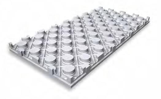 Pogácsás lemez AUSTROTHERM padlófűtés rendszerlemez Hővezetési tényező (közölt érték): 0,034 W/mK Táblaméret: 1215 x 615 mm, 0,72 m²/tábla Csomagolás: Nagy terhelhetőség fólia, 8 db/csomag