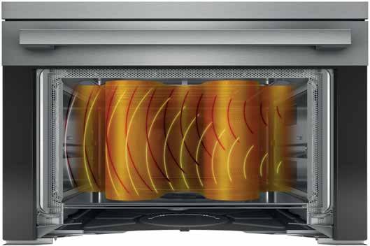 TECHNOLÓGIA BEÉPÍTHETŐ MIKROHULLÁMÚ SÜTŐK 3D mikrohullám rendszer személyre szabott hullámok A Whirlpool szabadalma az egyedi 3 dimenziós mikrohullám rendszer, mely a mikrohullámú sütő belsejében