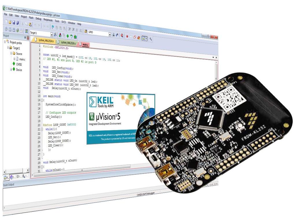 ARM Cortex-M0+ mikrovezérlő programozása KEIL