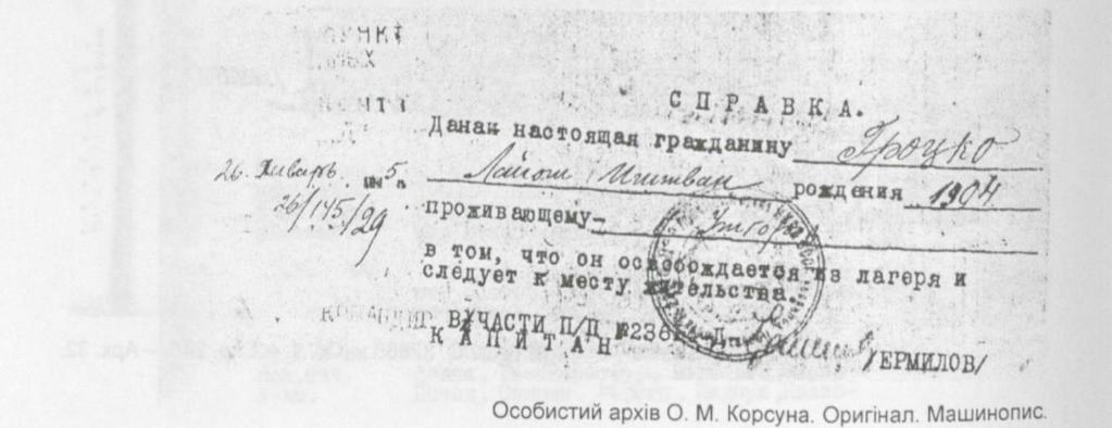 az N.o K-110270 alatt található, amelyek 1990-ben átkerültek a Vlagyimiri Nemzetbiztonsági Szolgálat Vlagyimiri Területi Igazgatóságának Archívumába (Vlagyimir, Oroszország).