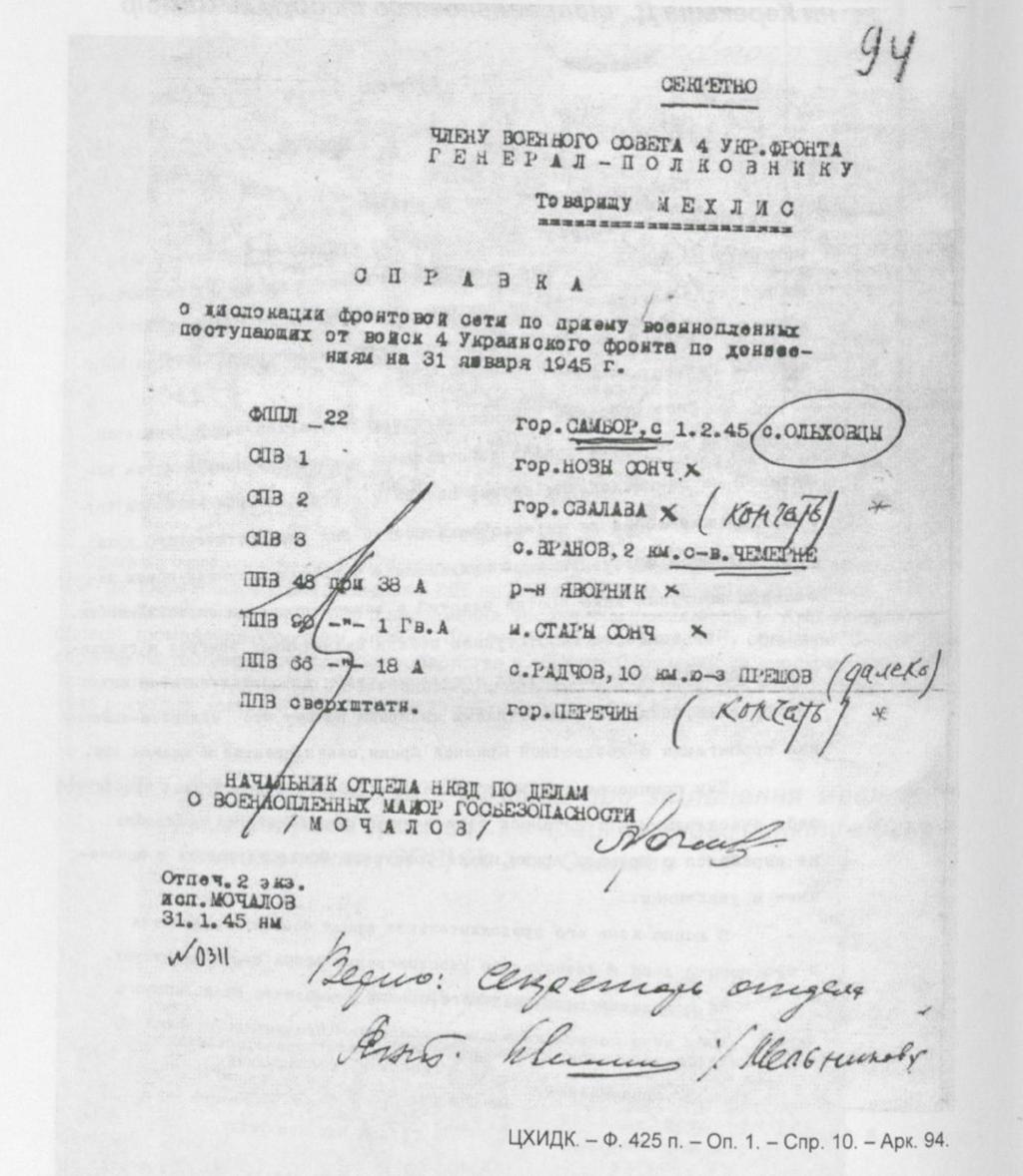 1945. január 31. Tájékoztatás a 4.