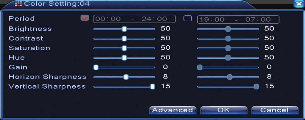 8. VIDEÓKIMENET BEÁLLÍTÁS (OUTPUT ADJUST) Ezt az interfészt a következő képpen lehet