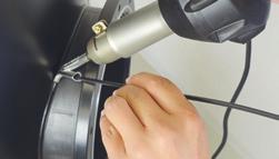 40 mm, lyuggatott 40 mm, PTFE-bevonatú 60 mm bitumenhez 80 mm 5 mm-es csőfúvóka, erősített, feltolható 5 mm-es csőfúvóka, csavarozható Átlapoló hegesztés 107.124 107.