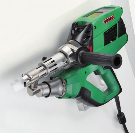 WELDPLAST S1: Páratlanul kompakt Az új WELDPLAST S1 kompakt extruderrel 4-12 mm lemezvastagság esetén is tökéletes varratminőség érhető el akár 0,8 kg/h (PVC-nél: akár 1,15 kg/h) kimenőteljesítmény