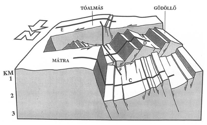 Hatvan Komplex érzékenységi és terhelhetőségi vizsgálati jelentés 17 ábra A vizsgálati terület szerkezeti felépítésének sematikus blokk diagramja (Tari et