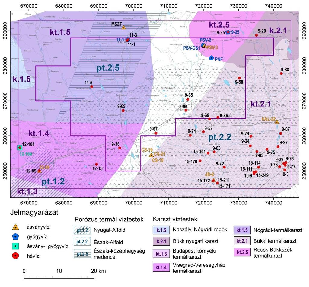 Hatvan I Komplex érzékenységi és terhelhetőségi vizsgálati tanulmány Település Kút jele Víz kereskedelmi neve Felhasználás EOV Y EOV X telep 1 forrás (Nagy Cseviceforrás) gyógyvíz Térképi jele