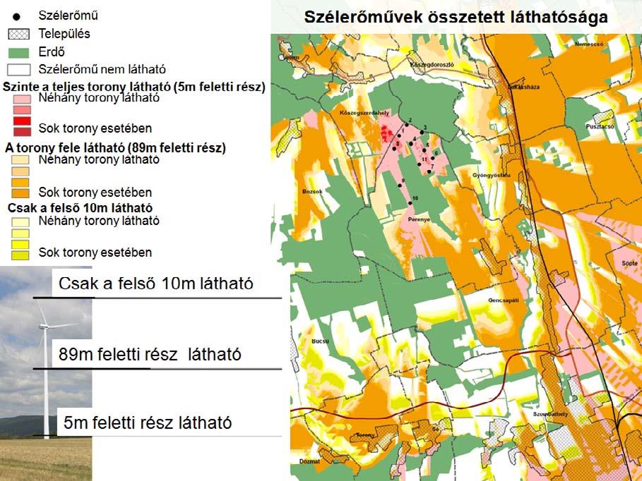 5P Szélerőmű tervben javasolt helye 5L Szélerőmű alacsony