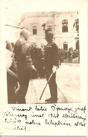 A szoboravatást nagy ünnepség kísérte. Megjelentek a városi és megyei elöljárók, valamint a K.u.k. 101. gyal.ezred és a M. kir. 4. honvéd gyalogezred volt f tisztjei is.