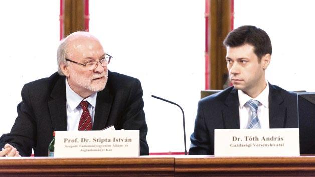 2016. évi események Stipta István, a Szegedi Tudományegyetem Állam-és Jogtudományi Karának egyetemi