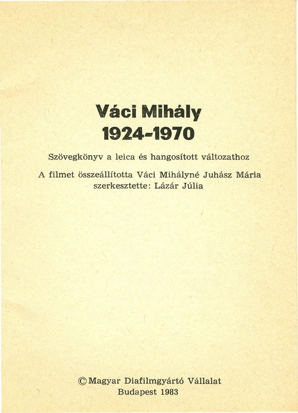 Váci Mihály - PDF Free Download
