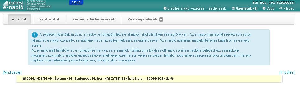 Amennyiben mégsem jelenik meg, használja a Frissítés gombot.