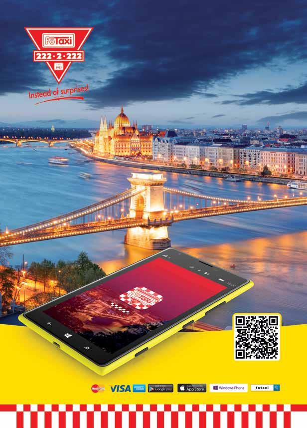 Choose Főtaxi for your journeys in the City as well Főtaxi - official taxi provider of Budapest Airport Ajánlatok SPECIAL OFFERS 4-5. INTRODUCTION 32-41. FASHION 6-15. ENTERTAINMENT 16-19.