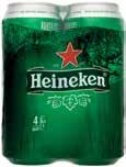 sör 0,5 l, 458 Ft/l 229 Ft + üveg betétdíj 25 Ft Heineken dobozos sör multipack 4x0,5 l, 500