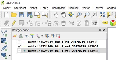 A fent található Szűrő mezőbe beírva a vetület CRS kódját (23700), könnyen megtalálható az EOV rendszer. A Réteg Tulajdonságok - Általános menüpontban a réteg vetülete bármikor beállítható.