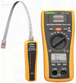 Többfunkciós méter PAN LAN1 LAN teszter és digitális multiméter Digitális kijelző 21 mm Kijelző 1999 Maximális érték memória LAN teszt folytonosság,
