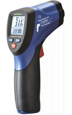 Infravörös digitális hőmérő PAN IR-T650 Infravörös digitális hőmérő Digitális kijelző 10 mm Kijelző 9999
