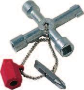 golyóstoll alakú, csíptetővel. A kulcs tartójának kifordításával három különböző kulcsprofil használható.